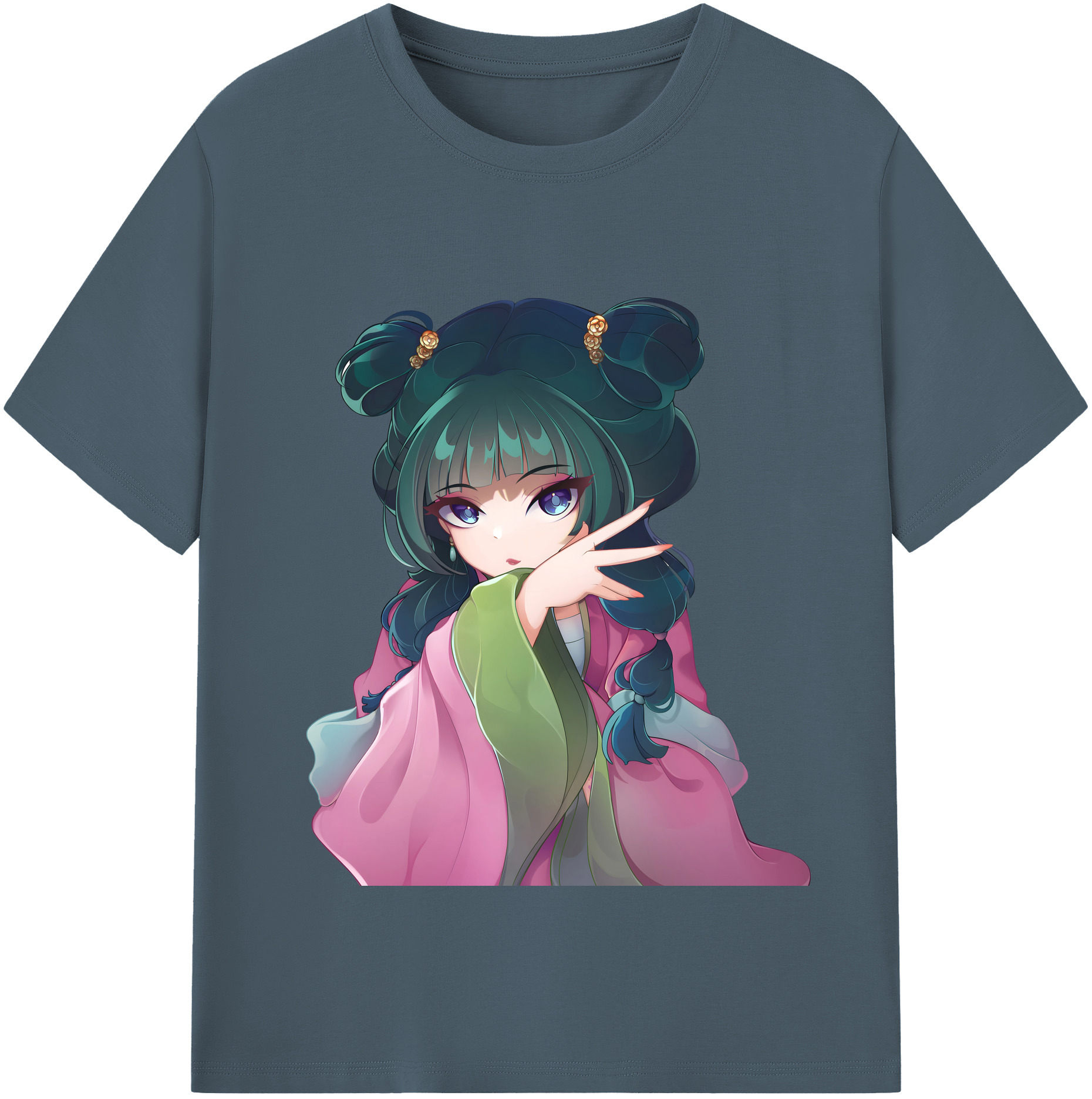 （画像用） 薬屋のひとりごと The Apothecary Diaries 綿100％半袖Tシャツ（フロントプリント）